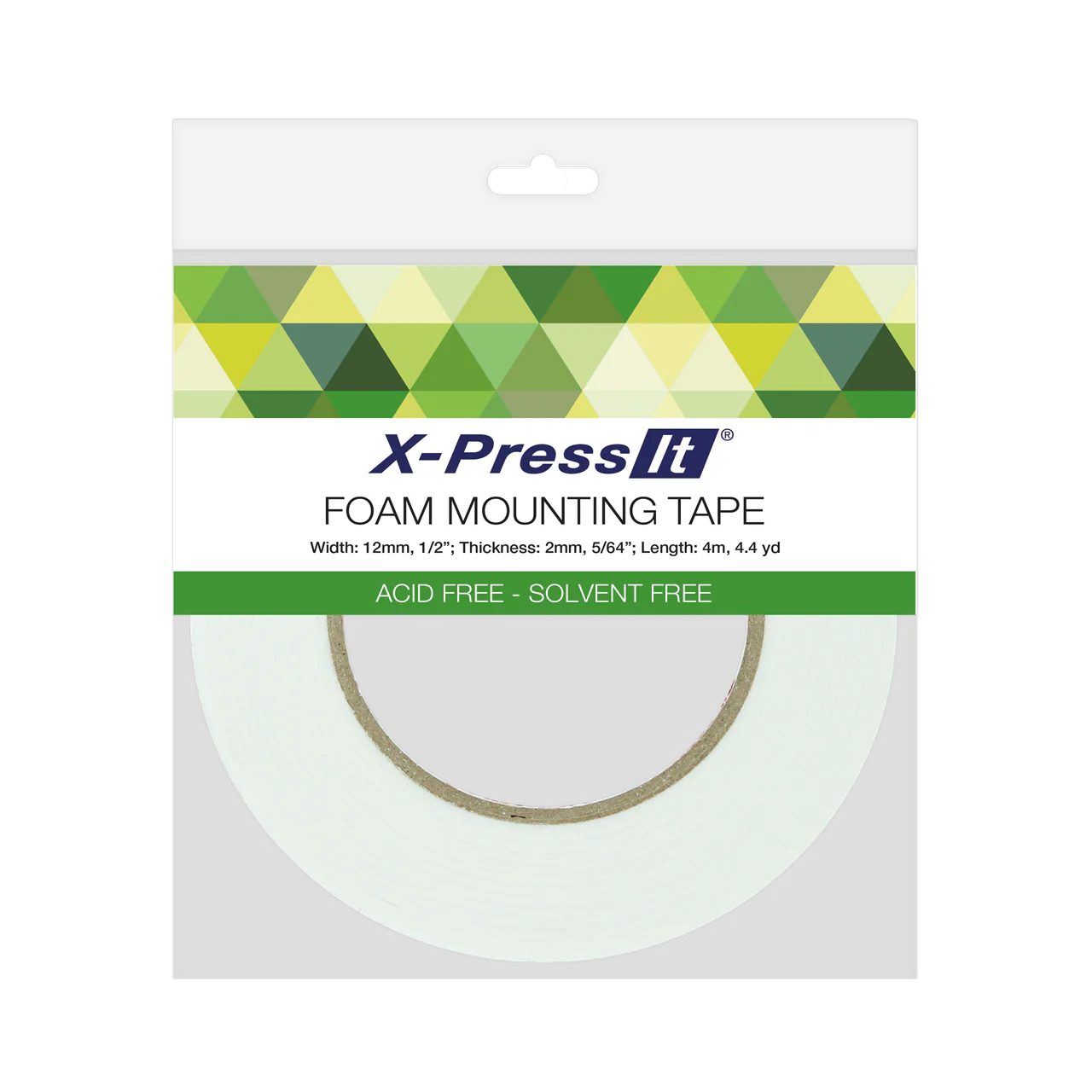 994F9FD2-D437-408F-B1C2-3D96DA87834C.png X-Press It TAPE 1/2" FOAM MOUNTING TAPE Double Sided 4.4yd - Image 1