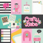 Simple Stories Crafty Babe ELEMENTS 2 12”X12” Scrapbook Paper - Image 2
