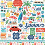 Echo Park ENDLESS SUMMER 12"x12" Element Sticker