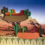 MOUNTAIN CACTUS Red Rock Mt. Charleston Grand Canyon Travel Laser Cut
