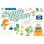Simple Stories HAPPY TRAVELS PAGE PIECES 21pc - Image 2
