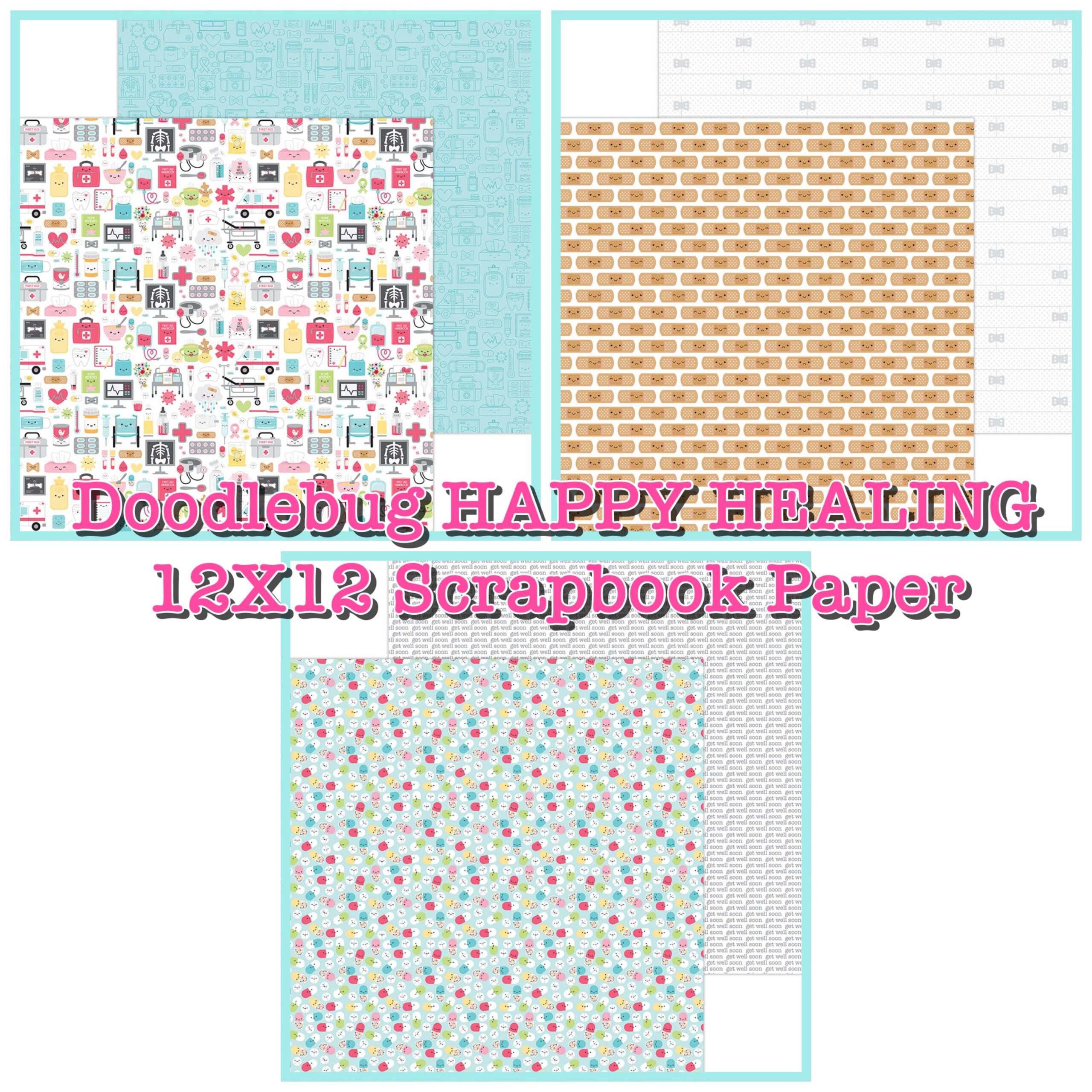 9BB6B8E7-5F08-44B7-9DF9-93E15B21B5B9.jpg Doodlebug HAPPY HEALING 12X12 Scrapbook Paper - Image 1