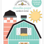 Doodlebug Doodle-Pops BARN IN THE USA 3D Stickers