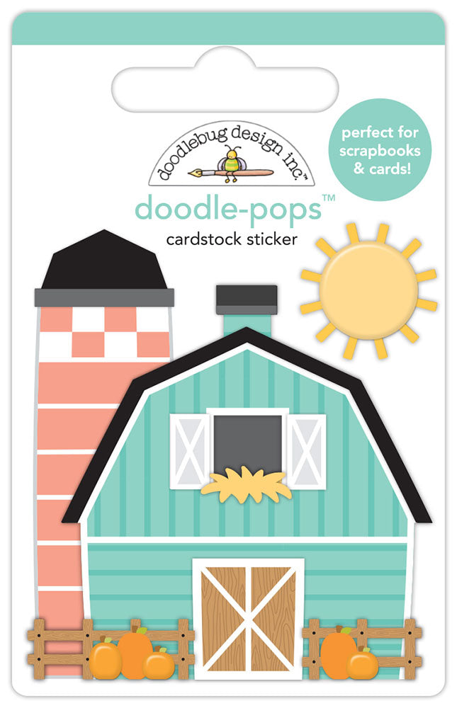9C9E29B8-8376-451A-A8D4-2DB103A029DE.jpg Doodlebug Doodle-Pops BARN IN THE USA 3D Stickers - Image 1