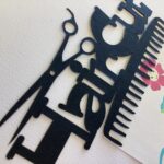 Laser Cut HAIRCUT Diecut Scrapbook Title - Image 3