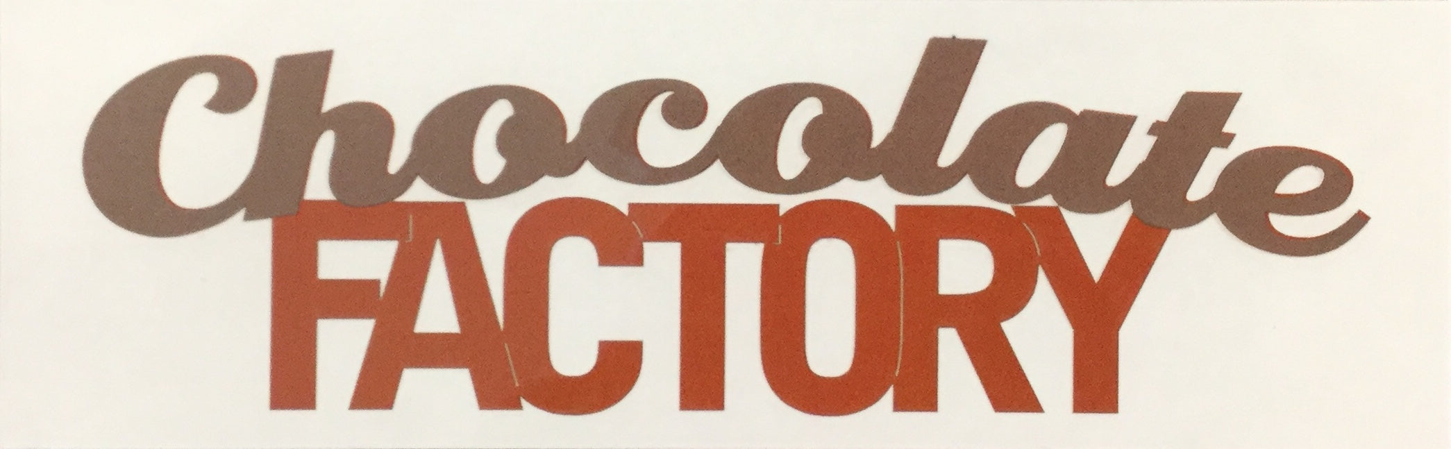 9DA2A833-0D14-47CF-8102-E3C736DCFE2B.jpeg Arched Pride CHOCOLATE FACTORY Ethel M Travel Laser Cuts 3"X9" - Image 1