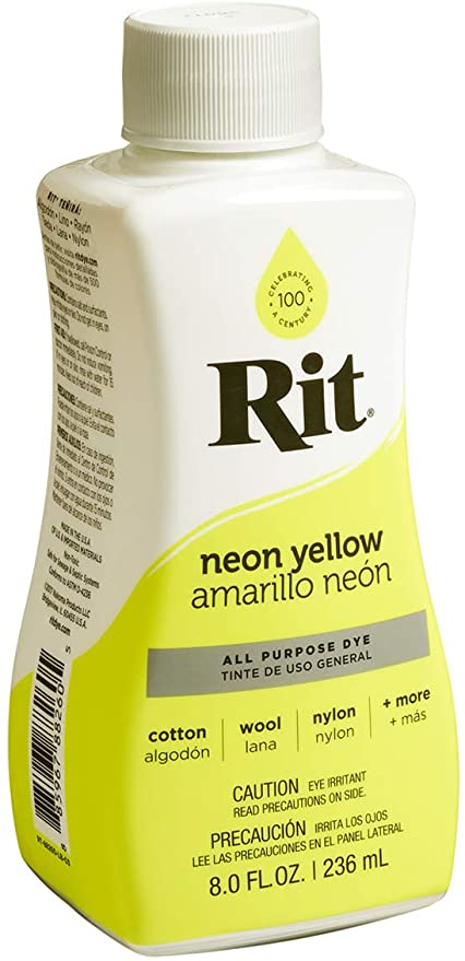 9DC12503-29F8-453E-9F68-A4689E66E160.jpg Rit NEON YELLOW All Purpose Dye 8 oz. - Image 1