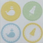 EK Success Martha Stewart ROUND ICON BOY Stickers