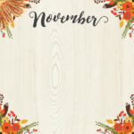 NOVEMBER MEMORIES Scrapbook Customs Kit 3pc - Image 2