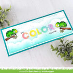 Lawn Clippings SLIMLINE CLOUDY Stencils 2pc - Image 2