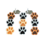 Eyelet Outlet PAW PRINT Brads 12pc Pet
