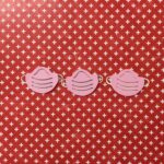 Corona FACE MASK Covid-19 Quarantine Scrapbook DieCuts 1.5”