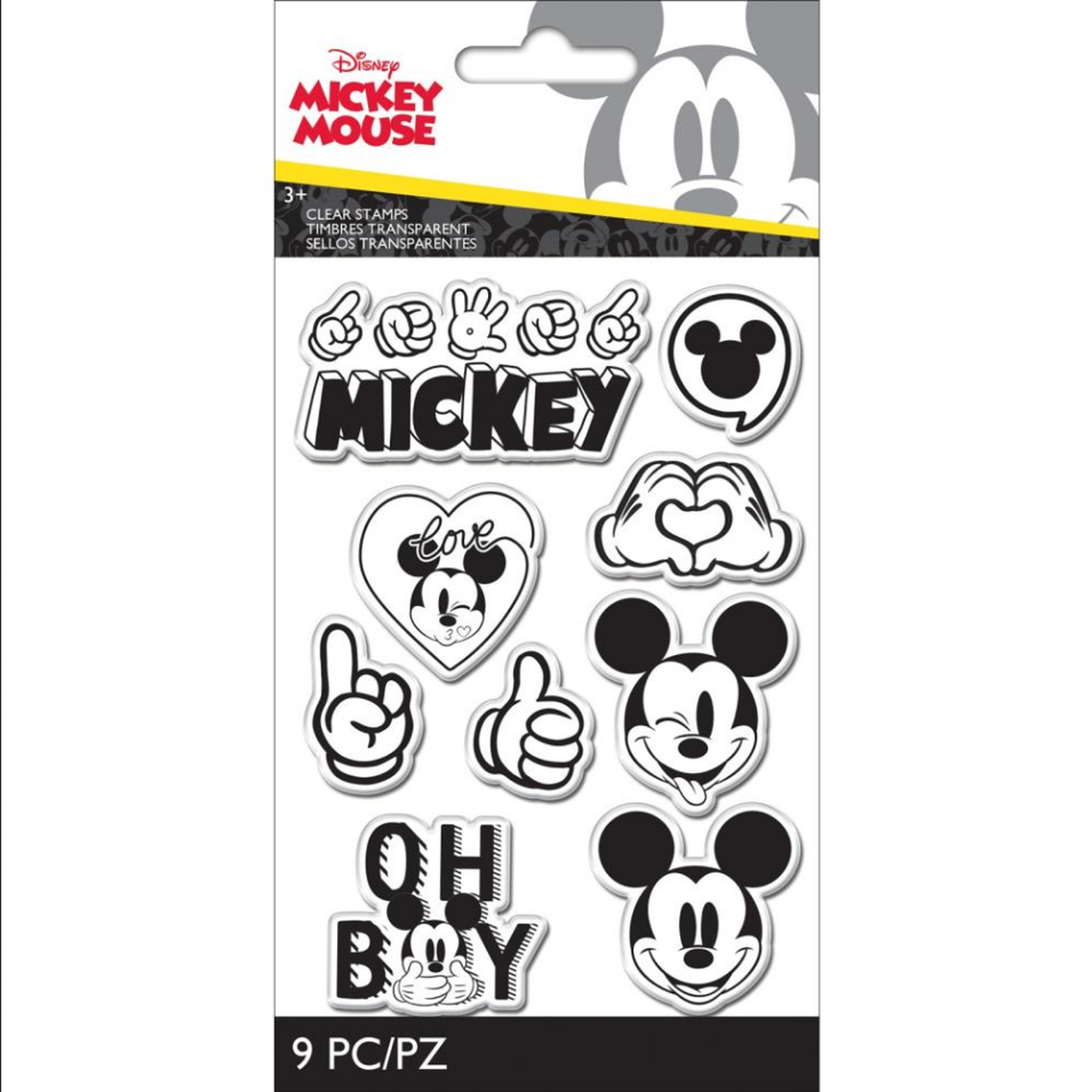 9F44236C-C480-44A8-A1FE-31C4313C7E53.png EK Success Disney MICKEY MOUSE Clear Acrylic Stamps - Image 1