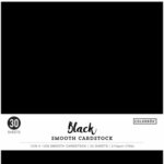 Colorbok 12”x12” Smooth Cardstock BLACK 30 Sheets