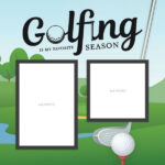 Scrapbook Customs GOLF QUICK PAGES 12"X12" Scrapbook Paper 2pc - Image 3