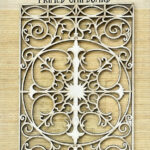 Little Birdie Primed Chipboard VICTORIAN GRILL 1pc