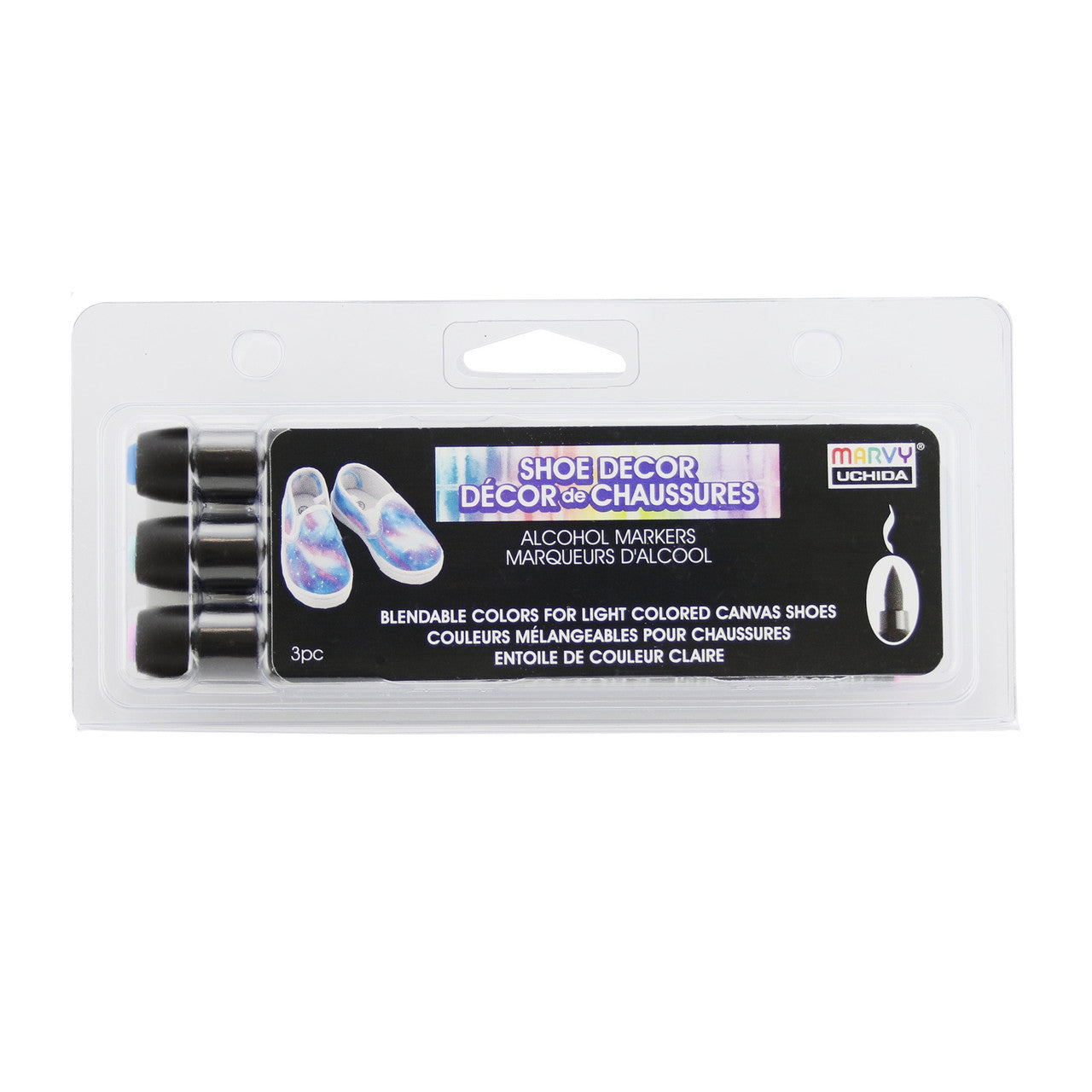 A050391A-FF40-4DC6-AF37-FC97CFD86E95.jpg Marvy Uchida SHOE DECOR GALAXY Alcohol Markers 3pc - Image 1