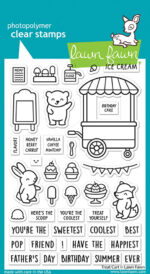 Lawn Fawn TREAT CART Clear Stamps and Die SET - Image 2