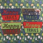 HAPPY TRAILS Camping Custom Scrapbook Die Cuts