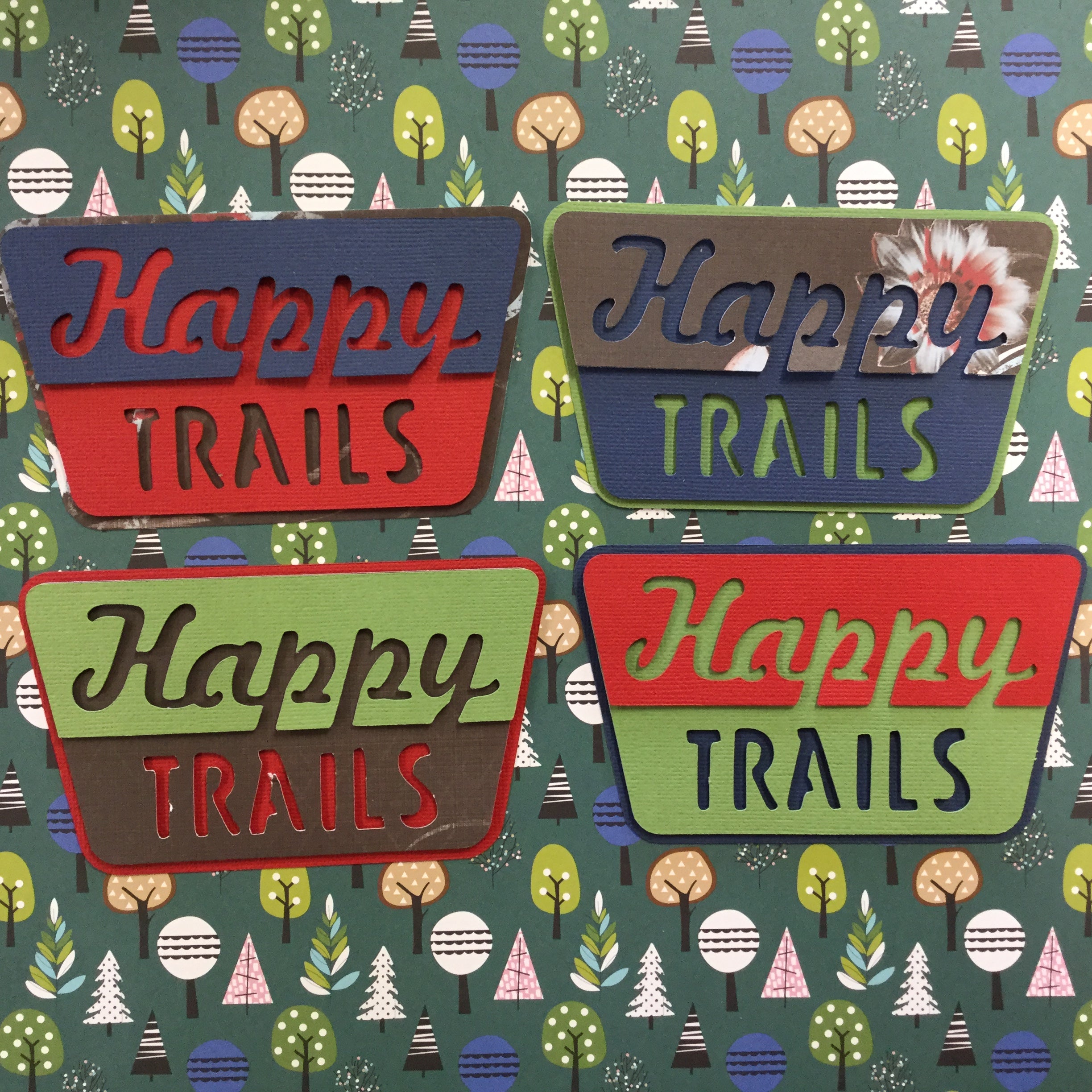 A0833CCE-EBDF-4D55-905F-4BB40F84FED8.jpg HAPPY TRAILS Camping Custom Scrapbook Die Cuts - Image 1