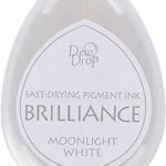 Brilliance Dew Drop Pigment Ink MOONLIGHT WHITE 1pc Pad
