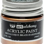 Prima Finnabair Art Alchemy METALLIQUE BRASS Acrylic Paint
