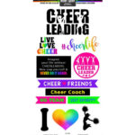 Neon Sport CHEERLEADING 6"X12" Scrapbook Customs