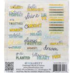 49 and Market BOTANICAL BUZZ Chipboard Words 32pc - Image 3