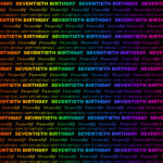 NEON 70th BIRTHDAY DS 12"X12" Scrapbook Paper - Image 3
