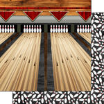 BOWLING Watercolor Wood Papers & Sticker Kit 4pc - Image 3