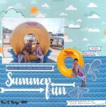 Reminisce Signature Series Cruise CRUISIN’ 12”X12" Scrapbook Paper - Image 3