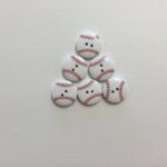 Sports Button BASEBALL 1pc 3/4” Round