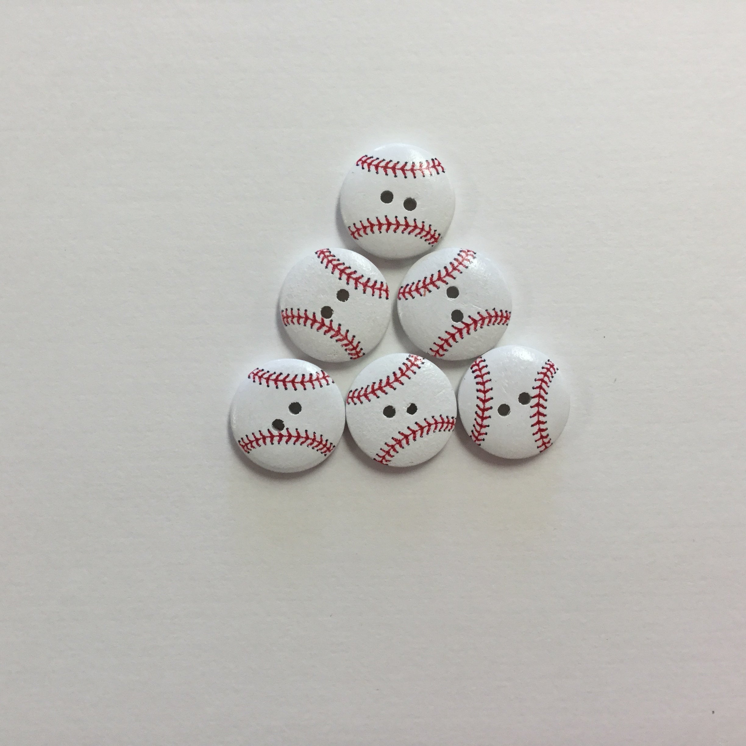 A2825F37-B520-4F2E-AE72-1ABB47788256.jpg Sports Button BASEBALL 1pc 3/4” Round - Image 1
