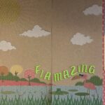 Premade FLAMAZING FLAMINGO (2) 12”X12” Scrapbook Pages