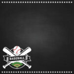 Scrapbook Customs BASEBALL CHALKBOARD SPORTS 12”X12” Double Sided Paper - Image 2