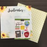 SEPTEMBER MEMORIES Scrapbook Customs Kit 3pc