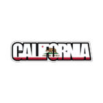 CALIFORNIA FLAG WORD Title Travel Laser Cut 1pc