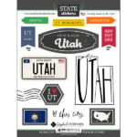 Scrapbook Customs UTAH SCRAPBOOK KIT Papers and Stickers 9pc - Image 3