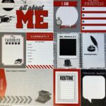 ALL ABOUT ME Newspaper Journal 12"X12" Scrapbook Paper - Image 2