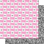 Scrapbook Customs CHEER LIFE #4 12"X12" Cheerleading Paper