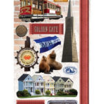 Paper House SAN FRANCISCO Cardstock Stickers 17pcs