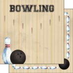 BOWLING Watercolor Wood Papers & Sticker Kit 4pc - Image 4