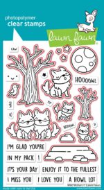 Lawn Fawn WILD WOLVES Clear Stamps & Dies