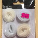 Pebbles THE MR&MRS Layered Embellishments 4pc
