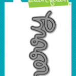 Lawn Cuts SCRIPTY MERRY Custom Craft Dies 1pc