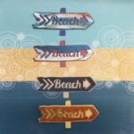 BEACH SIGN 3D Scrapbook Die Cut Embellishment