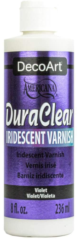A77CE5A2-FF17-4626-A843-CB1A5BE5C48A.jpg DecoArt Americana DuraClear VIOLET IRIDESCENT VARNISH 8oz - Image 1