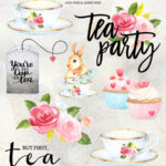 Tea Time I LOVE TEA Scrapbook Customs Stickers 7pc