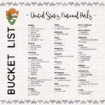 NATIONAL PARKS BUCKET LIST Double Sided 12"X12" Scrapbook Paper - Image 2