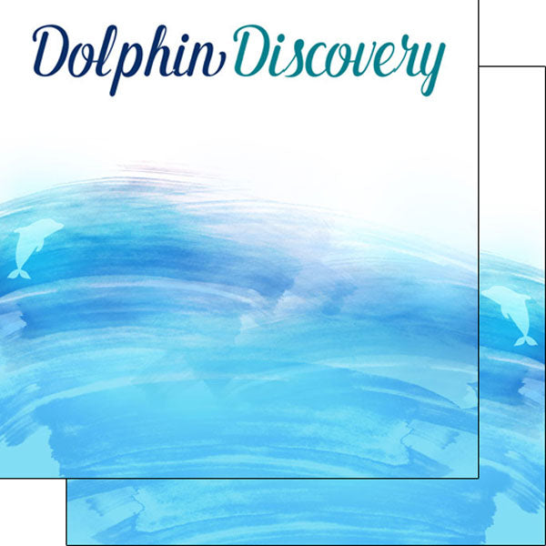 A8621540-8A63-4199-B063-A6918DE4511A.jpg DOLPHIN DISCOVERY Double Sided 12X12 Paper Scrapbook Customs - Image 1